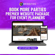 Event Planner Website & Monthly Hosting - Party Vendor Websites