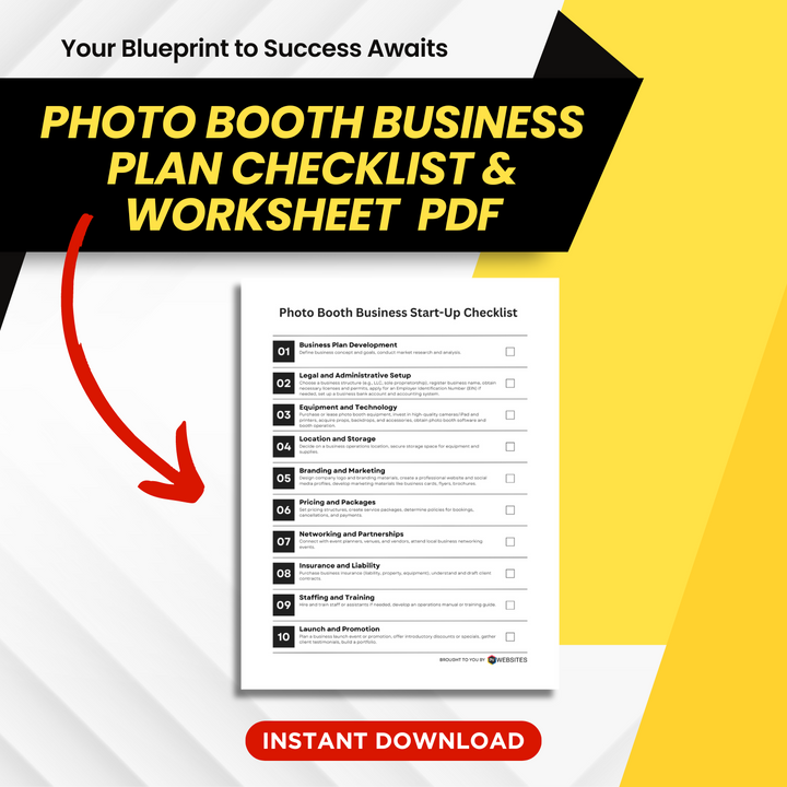 Photo Booth Business Plan Checklist & Worksheet PDF [FREE]