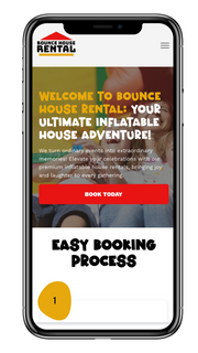 Bounce House Rental Website & Monthly Hosting - Party Vendor Websites