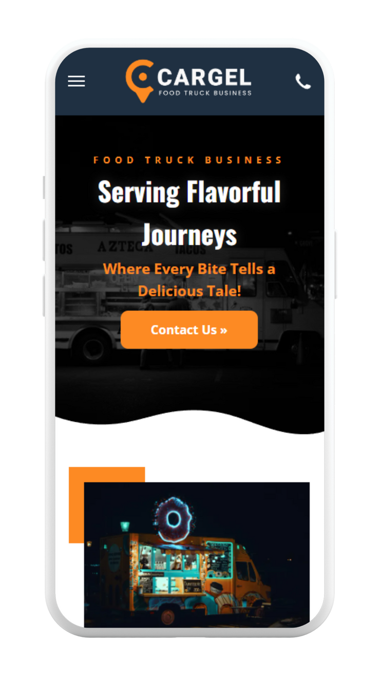 Food Truck Website & Monthly Hosting - Party Vendor Websites