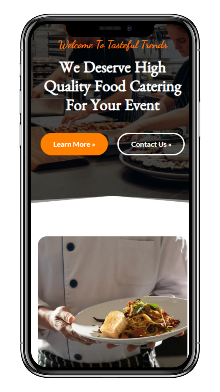 Catering Website & Monthly Hosting - Party Vendor Websites